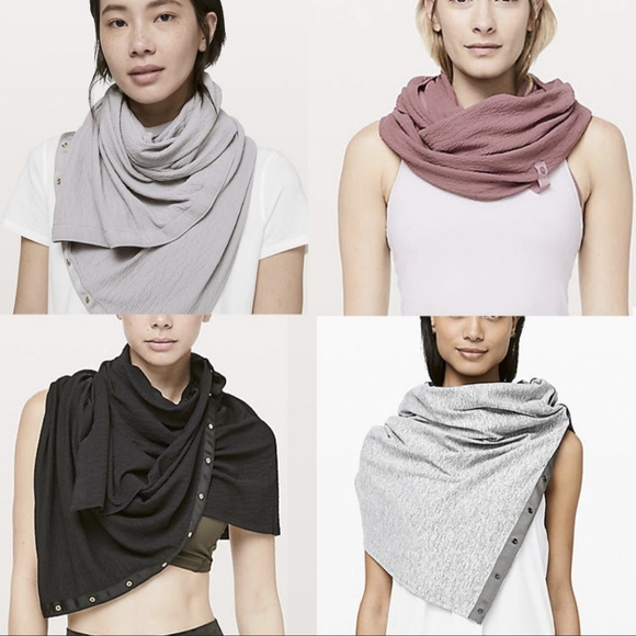 Lululemon Black Snap Scarf - Picture 3 of 3
